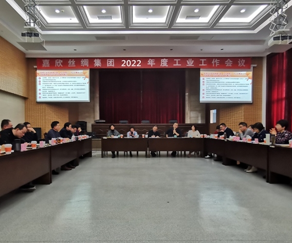 太阳城官网丝绸召开集团2022年度工业事情聚会