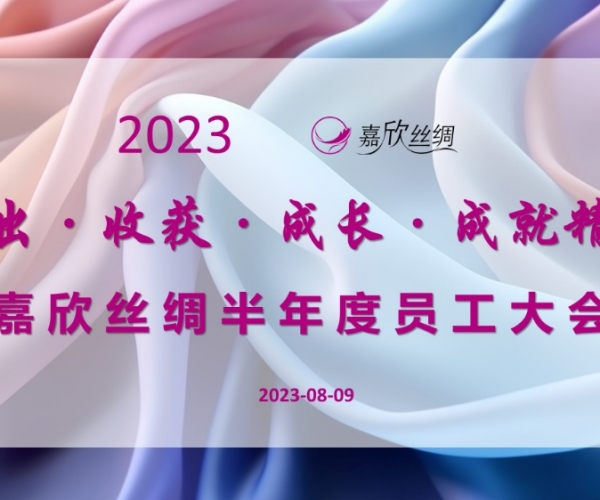 太阳城官网丝绸召开2023半年度员工大会